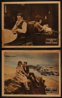 5c813 INVISIBLE DIVORCE 3 LCs '20 cool images of Leatrice Joy, Walter McGrail & Walter Miller!