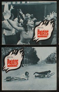 5c480 IS PARIS BURNING 7 LCs '66 Rene Clement's Paris brule-t-il, World War II all-star cast!