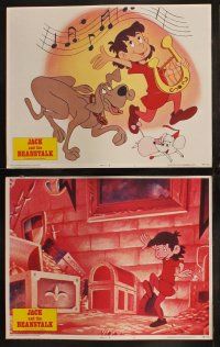 5c213 JACK & THE BEANSTALK 8 LCs '76 cool cartoon images of the classic fairy tale!