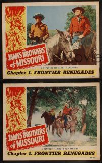 5c815 JAMES BROTHERS OF MISSOURI 3 chapter 1 LCs '49 Keith Richards as Jesse, Robert Bice as Frank!