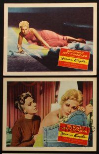 5c573 JEANNE EAGELS 6 LCs '57 great images of sexy Kim Novak and Jeff Chandler, Agnes Moorehead!