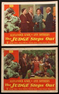 5c576 JUDGE STEPS OUT 6 LCs '48 Boris Ingster directed, Alexander Knox, George Tobias, Ann Sothern!
