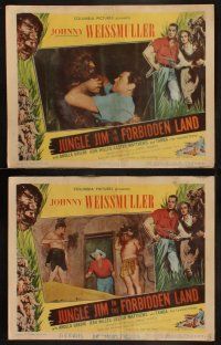 5c481 JUNGLE JIM IN THE FORBIDDEN LAND 7 LCs '51 Johnny Weissmuller & Angela Greene in the jungle!