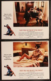 5c221 JUST TELL ME WHAT YOU WANT 8 LCs '80 Ali MacGraw, Alan King, Peter Weller, Myrna Loy!
