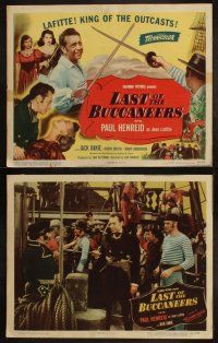 5c226 LAST OF THE BUCCANEERS 8 LCs '50 Paul Henreid as pirate Jean Lafitte, Jack Oakie!