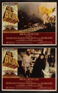 5c232 LIFE OF BRIAN 8 LCs '79 Monty Python, Graham Chapman, John Cleese, Jones, Idle, Palin!