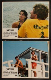 5c233 LIFEGUARD 8 LCs '76 Sam Elliott, Anne Archer, Kathleen Quinlan, surfers on the beach!