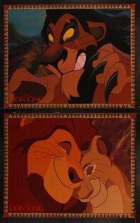 5c234 LION KING 8 LCs '94 classic Disney cartoon set in Africa, great images!