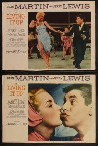 5c486 LIVING IT UP 7 LCs '54 cool images of sexy Janet Leigh, wacky Dean Martin & Jerry Lewis!