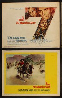 5c240 MAGNIFICENT SEVEN 8 LCs '60 Yul Brynner, Steve McQueen, John Sturges' 7 Samurai western!