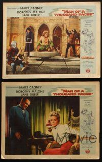 5c664 MAN OF A THOUSAND FACES 5 LCs '57 James Cagney as Lon Chaney Sr., Dorothy Malone, Jane Greer!