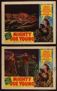 5c745 MIGHTY JOE YOUNG 4 LCs '49 first Ray Harryhausen, Terry Moore & Ben Johnson w/ cool images!