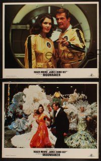 5c828 MOONRAKER 3 LCs R84 Roger Moore as James Bond in action & sexy Lois Chiles, Carnival!