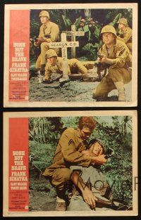 5c667 NONE BUT THE BRAVE 5 LCs '65 Frank Sinatra, Clint Walker, Tommy Sands, Brad Dexter in WWII!