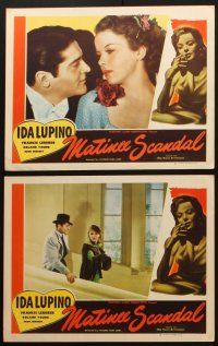5c588 ONE RAINY AFTERNOON 6 LCs R48 smoking Ida Lupino is a free & easy gal, Matinee Scandal!