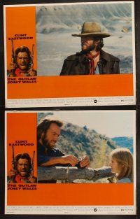 5c271 OUTLAW JOSEY WALES 8 LCs '76 Clint Eastwood is an army of one, Sondra Locke!