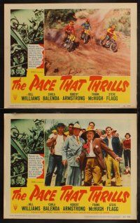 5c272 PACE THAT THRILLS 8 LCs '52 cool motorcycle sports racing images, murder on wheels!