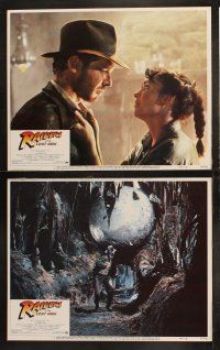 5c497 RAIDERS OF THE LOST ARK 7 LCs '81 Harrison Ford, George Lucas & Steven Spielberg classic!