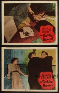 5c756 RECKLESS MOMENT 4 LCs '49 James Mason with Joan Bennett, directed by Max Ophuls!