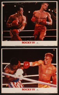 5c300 ROCKY IV 8 LCs '85 heavyweight champ Sylvester Stallone, Dolph Lundgren, Talia Shire!