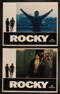 5c299 ROCKY 8 LCs '76 Sylvester Stallone, Talia Shire, Burgess Meredith, boxing classic!