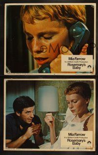 5c307 ROSEMARY'S BABY 8 LCs '68 Mia Farrow & John Cassavetes, classic directed by Roman Polanski!