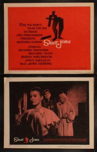 5c309 SAINT JOAN 8 LCs '57 Jean Seberg as Joan of Arc, directed by Otto Preminger, Saul Bass art!