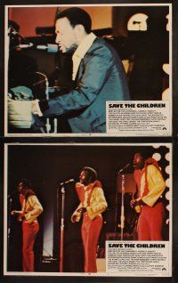 5c504 SAVE THE CHILDREN 7 LCs '73 Jackson 5, Roberta Flack, Marvin Gaye, plus other greats!