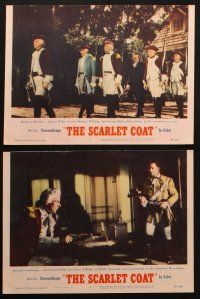 5c505 SCARLET COAT 7 LCs '55 Cornel Wilde & gorgeous Anne Francis, John Sturges directed!