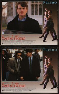 5c312 SCENT OF A WOMAN 8 LCs '92 great images of blind veteran Al Pacino, Chris O'Donnell!