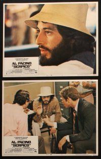 5c595 SERPICO 6 LCs '74 Sidney Lumet crime classic, great images of undercover cop Al Pacino!