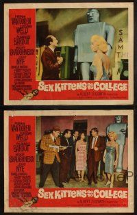 5c765 SEX KITTENS GO TO COLLEGE 4 LCs '60 cool images of sexy Mamie Van Doren & Bardot's sister!