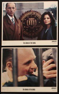 5c596 SILENCE OF THE LAMBS 6 LCs '91 Anthony Hopkins, Jodie Foster, Glenn, Jonathan Demme candid!