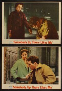 5c512 SOMEBODY UP THERE LIKES ME 7 LCs '56 Paul Newman as Rocky Graziano, Pier Angeli, Mineo!