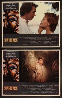 5c338 SPHINX 8 LCs '81 Frank Langella, Lesley Anne-Down, cool Bob Peak border art!