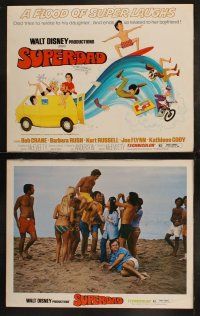 5c349 SUPERDAD 8 LCs '74 Walt Disney, w/wacky TC art of surfing Bob Crane & Kurt Russell w/guitar!