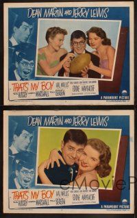 5c772 THAT'S MY BOY 4 LCs '51 wacky college students Dean Martin & Jerry Lewis!