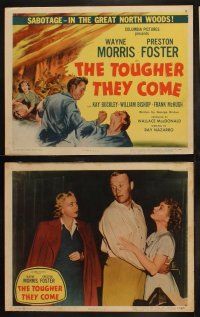 5c382 TOUGHER THEY COME 8 LCs '50 Wayne Morris, Preston Foster, savage battle for timber!