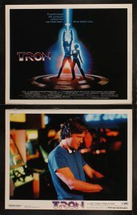 5c388 TRON 8 LCs '82 Walt Disney sci-fi, cool special effects images inside a computer!