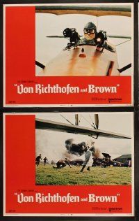 5c405 VON RICHTHOFEN & BROWN 8 LCs '71 WWI, John Phillip Law, Don Stroud, the Red Baron!