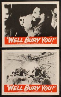 5c524 WE'LL BURY YOU 7 LCs '62 Cold War, Red Scare, the plan for world conquest, disturbing images