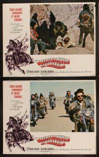 5c418 WEREWOLVES ON WHEELS 8 LCs '71 great images of bikers on motorcycles, cool border art!