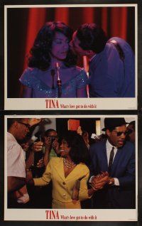 5c422 WHAT'S LOVE GOT TO DO WITH IT 8 LCs '93 Angela Bassett as Tina Turner, Fishburne as Ike!