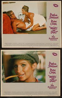 5c423 WHAT'S UP DOC 8 LCs '72 Barbra Streisand, Ryan O'Neal, directed by Peter Bogdanovich!