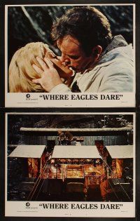 5c525 WHERE EAGLES DARE 7 LCs '68 Richard Burton, Mary Ure, Ingrid Pitt!