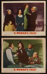 5c861 WOMAN'S FACE 3 LCs R54 Joan Crawford, Conrad Veidt, Donald Meek, Reginald Owen!