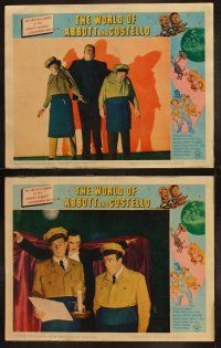 5c431 WORLD OF ABBOTT & COSTELLO 8 LCs '65 Bud & Lou, w/ Glenn Strange, Bela Lugosi, who's on first