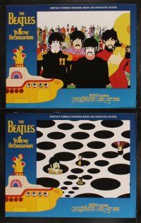 5c437 YELLOW SUBMARINE 8 LCs R99 wonderful psychedelic art of Beatles John, Paul, Ringo & George!
