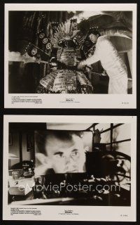 5d876 BRAZIL 2 8x10 stills '85 Terry Gilliam, Jonathan Pryce on monitor, cool samurai image!
