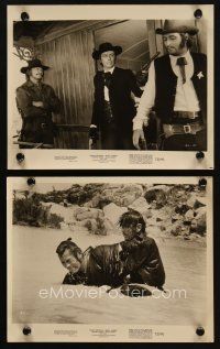 5d957 RED SUN 2 8x10 stills '72 Charles Bronson w/ Alain Delon and fighting Toshiro Mifune!